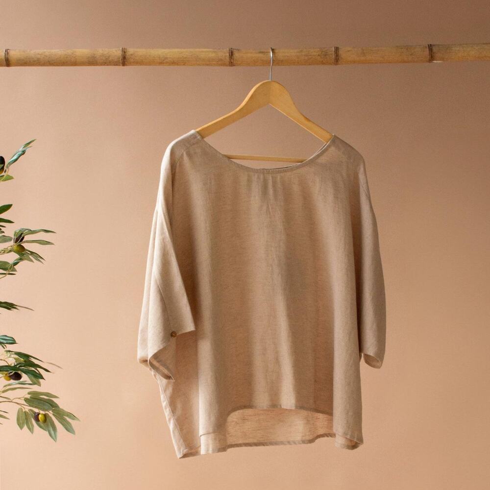 Womens flowy boho everyday linen like